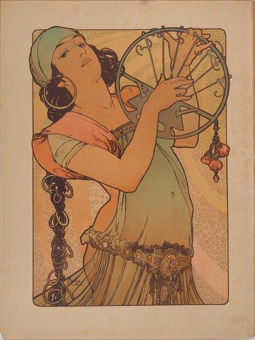 Alphonse Mucha (1860-1939) - Salomé, Antiek en Kunst, Antiek | Overige Antiek