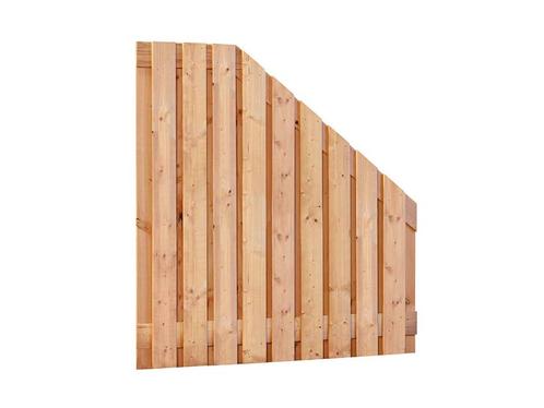 Red Class tuinscherm | Breedte 180 cm | Verloop | 21 planken, Tuin en Terras, Schuttingen, Minder dan 3 meter, Nieuw, Hout, 1 tot 2 meter