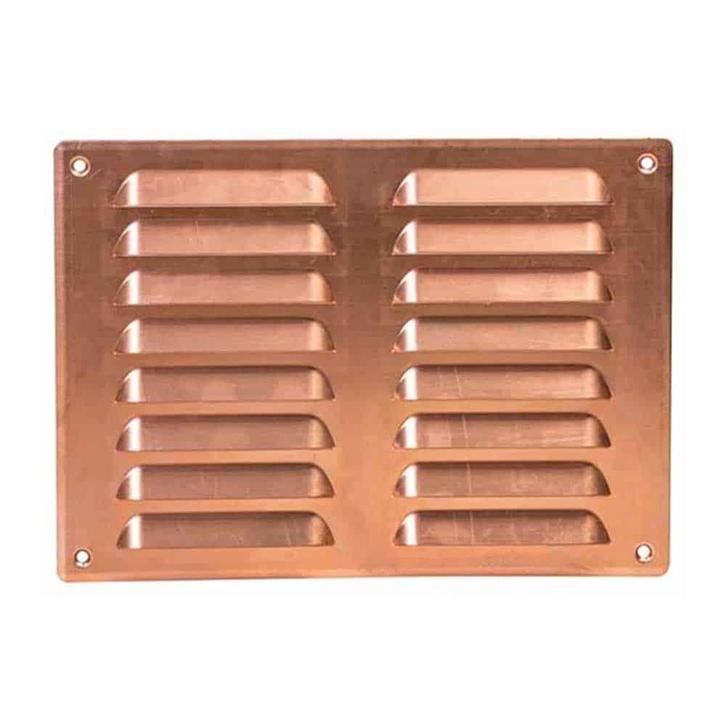 Europlast metalen ventilatierooster rechthoekig koper 260 x, Doe-het-zelf en Verbouw, Ventilatie en Afzuiging, Ophalen of Verzenden