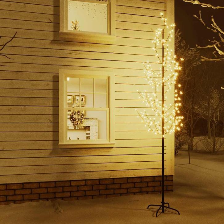 vidaXL Boom kersenbloesem 368 LEDs warmwit 300 cm, Diversen, Kerst, Nieuw, Verzenden