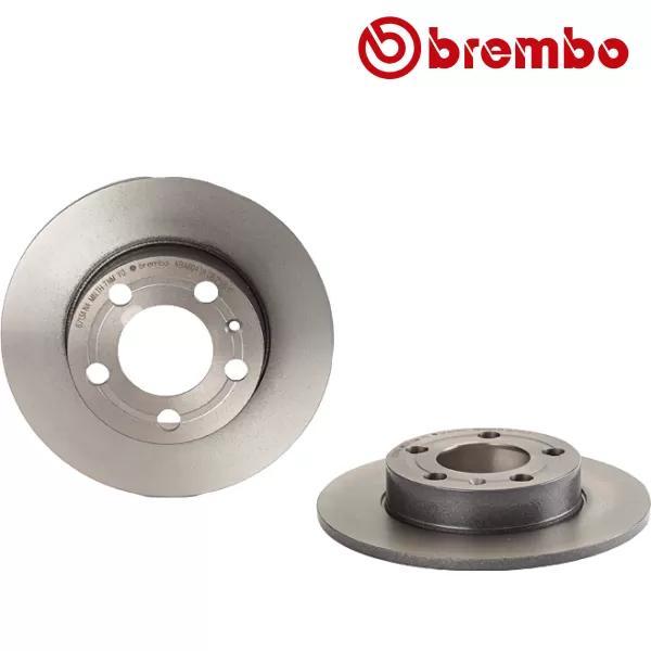 BREMBO Remschijf SKODA FABIA 1.4 TDI achterzijde, Auto-onderdelen, Besturing, Nieuw, Verzenden