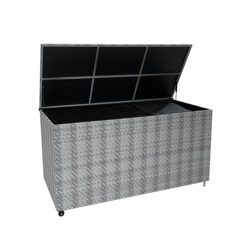 Rotan Tuin Opbergbox Grijs Groot Kussenbox 700L Buiten, Huis en Inrichting, Woonaccessoires | Kussens, Verzenden