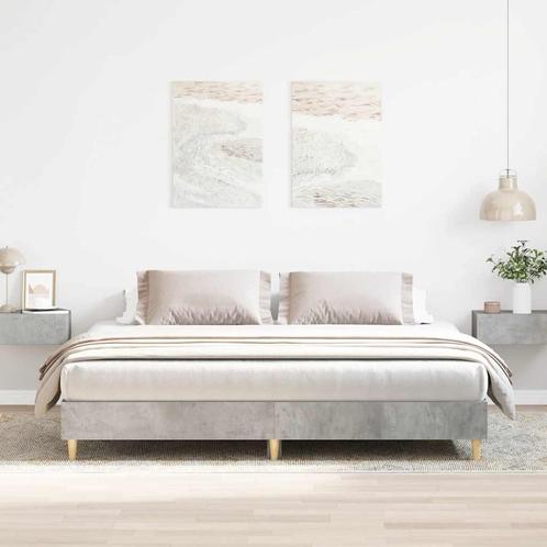 vidaXL Bedframe zonder matras 160x200 cm spaanplaat, Huis en Inrichting, Slaapkamer | Bedden, 160 cm, 200 cm, Grijs, Tweepersoons