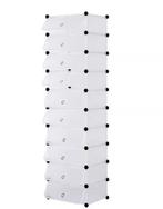 Smalle Schoenenkast met 12 Open Vakken – Wit, Huis en Inrichting, Kasten | Schoenenkasten, Verzenden, Nieuw