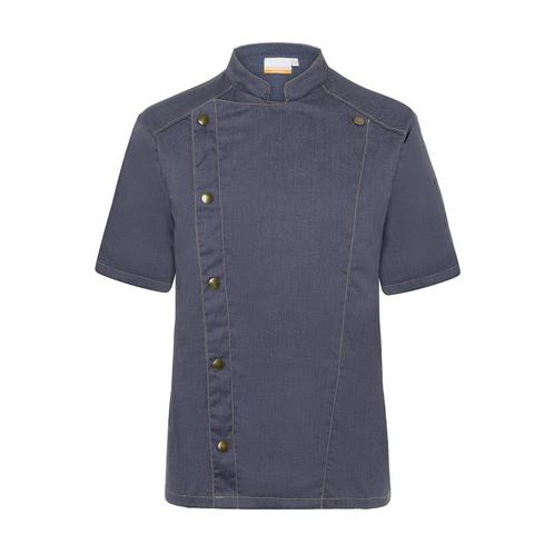 GGM Gastro | KARLOWSKY | Koksjas Met Korte Mouwen Jeans |, Huis en Inrichting, Keuken | Textiel, Zwart, Nieuw, Overige typen, Verzenden
