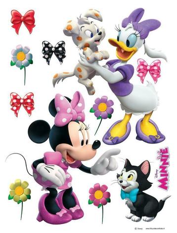 Minnie Mouse muurstickers XL Katrien 90 x 60 *Muurdeco4kids