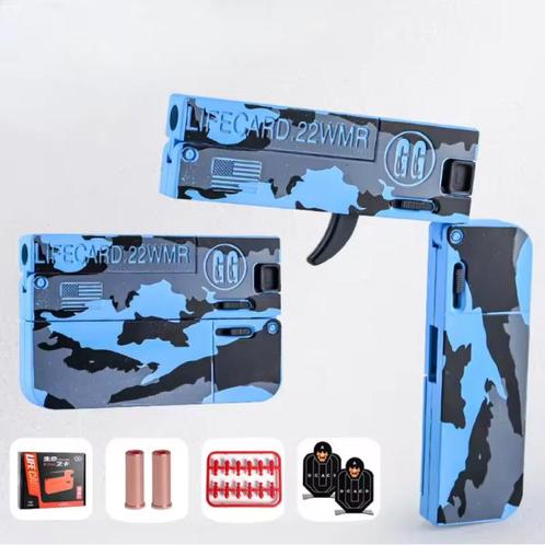 Lifecard Vouwbaar Soft Bullet Pistool - Speelgoed Shell, Kinderen en Baby's, Speelgoed | Overig, Nieuw, Verzenden
