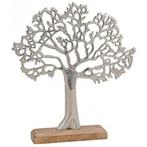 Metalen decoratie Tree of life boom op standaard 33 cm - B.., Nieuw, Ophalen of Verzenden