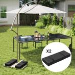 TRUUSK Set Van 2 Zandzakken Voor Parasol, Navulbaar Tot 25 K, Tuin en Terras, Verzenden, Nieuw