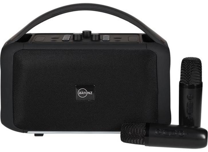 BRAINZ Karaoke Speaker XXL - Inclusief Microfoons, Audio, Tv en Foto, Stereo-sets, Nieuw, Verzenden