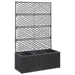 Rattan Plantenbak Latwerk | Retourdeal | Stijlvol & Voord..., Kunststof, Nieuw, Ophalen of Verzenden, 60 tot 100 cm