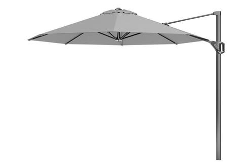 Platinum Voyager Ronde Zweefparasol T1 3m. - Light Grey, Tuin en Terras, Parasols, Zweefparasol, Nieuw, Kantelbaar, Verzenden