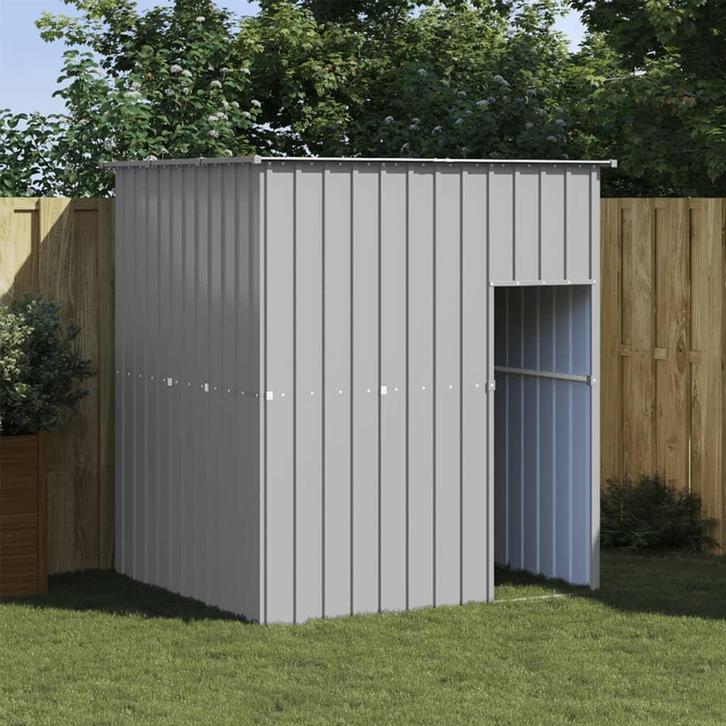 vidaXL Hondenhok met dak 165x153x181 cm gegalvaniseerd staal, Dieren en Toebehoren, Hondenhokken, Nieuw, Verzenden