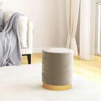 vidaXL Hocker met opbergruimte rond fluweel donkergrijs, Verzenden, Nieuw, Grijs