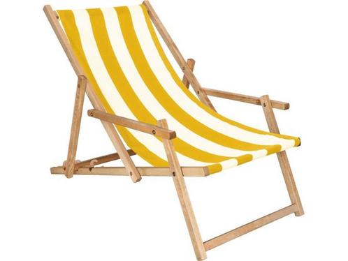 Springos - Ligbed - Strandstoel - Ligstoel - Verstelbaar -, Huis en Inrichting, Woonaccessoires | Overige, Nieuw, Verzenden