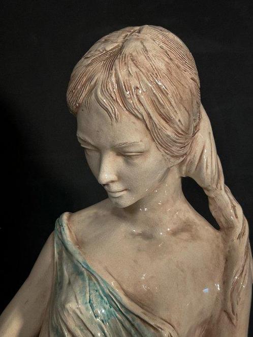 sculptuur, Statua Art Déco – Cioffi, Ceramiche Vietri – Anni, Antiek en Kunst, Antiek | Glas en Kristal