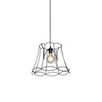 Retro hanglamp zwart 40 cm - Granny Frame, Nieuw, Overige materialen, Retro, 75 cm of meer