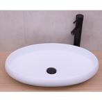 Opbouw Waskom BWS Enjoy 60x40x11 cm Solid Surface Mat Wit, Ophalen of Verzenden, Nieuw, Overige typen