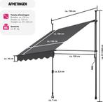 2dekans | tectake - klemluifel - Zonnescherm – Zonneluifel -, Tuin en Terras, Zonneschermen, Ophalen of Verzenden, Zo goed als nieuw