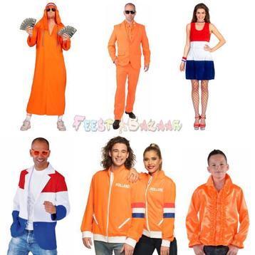 Koningsdag Kleding Man Vrouw Kind - Oranje kostuums en meer