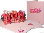 Moederdag Verjaardag - I Love Mom Anemonen Pop-up Kaart, Verzenden, Nieuw