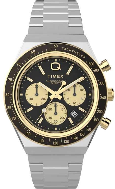 Timex TW2W64200 Q Chronograph horloge, Sieraden, Tassen en Uiterlijk, Horloges | Heren, Polshorloge, Nieuw, Overige merken, Staal