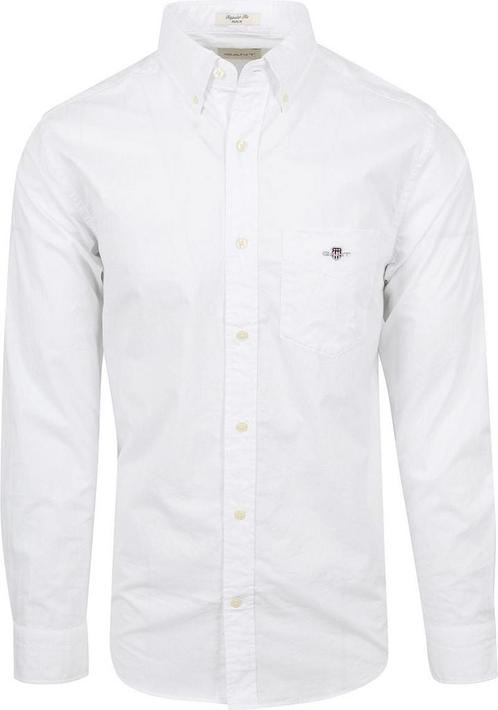 Gant Casual Overhemd Poplin Wit maat 5XL Heren, Kleding | Heren, Overhemden, Wit, Nieuw, Verzenden