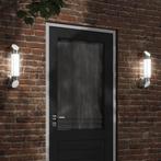 vidaXL Buitenwandlampen 2 st roestvrij staal zilverkleurig, Tuin en Terras, Buitenverlichting, Verzenden, Nieuw