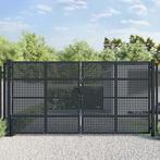 vidaXL Poort 400x175 cm staal antracietkleurig, Verzenden, Nieuw