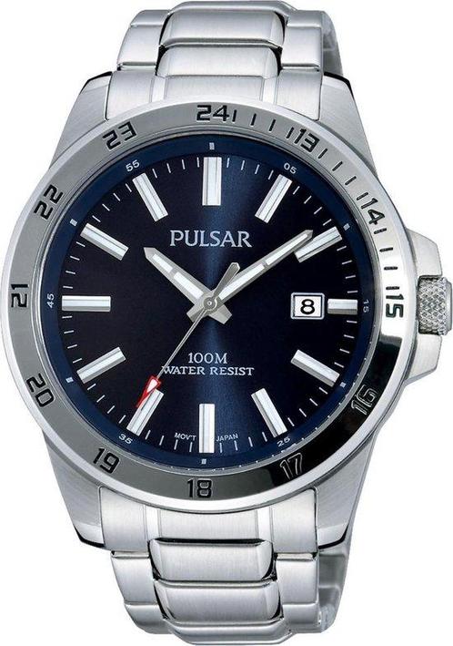 Pulsar PS9331X1 - Horloge - Zilverkleurig - Ø 41 mm, Sieraden, Tassen en Uiterlijk, Horloges | Heren, Verzenden