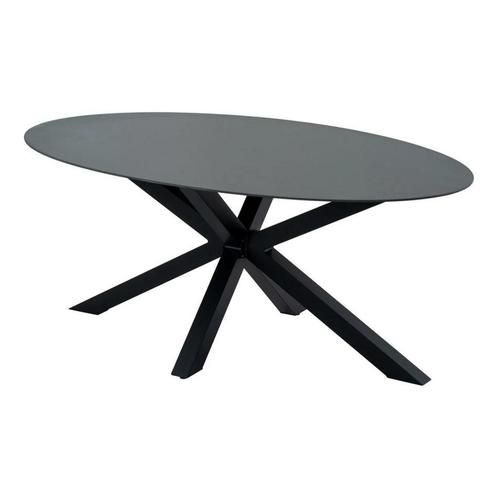 Crest tafel ovaal 180x100x73cm, Huis en Inrichting, Stoelen, Zwart, Nieuw, Ophalen of Verzenden