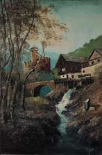 Scuola italiana (inizi XX), Firmato G. Danieli - Paesaggio, Antiek en Kunst, Kunst | Schilderijen | Klassiek