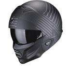 Scorpion Exo-Combat II Miles Mat Zwart-Zilver Jethelm, Jethelm, XXL, Nieuw met kaartje, Overige merken