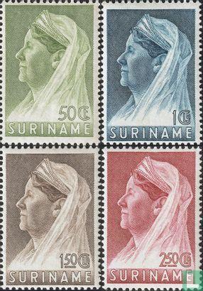 Suriname - Wilhelmina met sluier - 1936, Postzegels en Munten, Postzegels | Suriname, Postfris, Verzenden