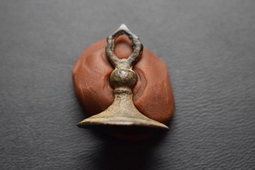 Islamitisch Brons Oud islamiek bronzen zegel, Antiek en Kunst, Antiek | Overige Antiek