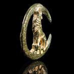 Middeleeuws Zeldzaam bronzen militaire insigne met maan en