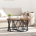 vidaXL Salontafel - Rook Eik, 80x80x42 cm, Gemaakt van, 50 tot 100 cm, Verzenden, Nieuw, 50 tot 100 cm