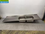 RVS Spoelblad met Dubbele Spoelbak 300 x 84 cm Horeca, Ophalen of Verzenden, Gebruikt