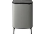 Brabantia Bo Touch Bin Hi Prullenbak - 60 liter - Mineral, Verzenden, Zo goed als nieuw