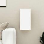 vidaXL Tv-meubel 30,5x30x60 cm bewerkt hout wit en sonoma, Minder dan 50 cm, Verzenden, Nieuw, Minder dan 100 cm