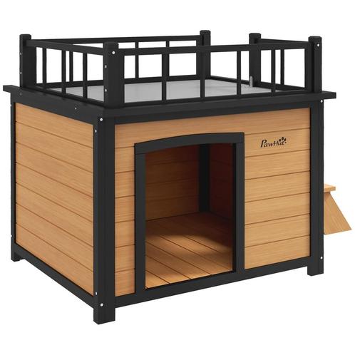 TRUUSK Hondenhok, Hondenhuis Met Balkon, Trap, Raam, Hondeng, Dieren en Toebehoren, Honden-accessoires, Nieuw, Verzenden