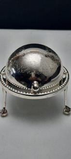 Schaal - Kaviaar Bowl - Glas, Verzilverd, Antiek en Kunst