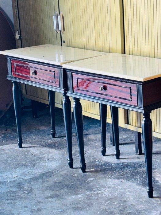 Nachtkastje (2) - Mahonie, Antiek en Kunst, Curiosa en Brocante