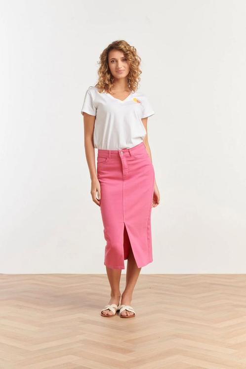 -50% Smashed Lemon  Smashed Lemon 25205 denim midi rok |  ma, Kleding | Dames, Rokken, Roze, Nieuw, Verzenden