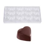 Bonbonvorm Chocolate World Hartje Hoog (24x) 31x35x18mm, Hobby en Vrije tijd, Taarten en Cupcakes maken, Verzenden, Nieuw