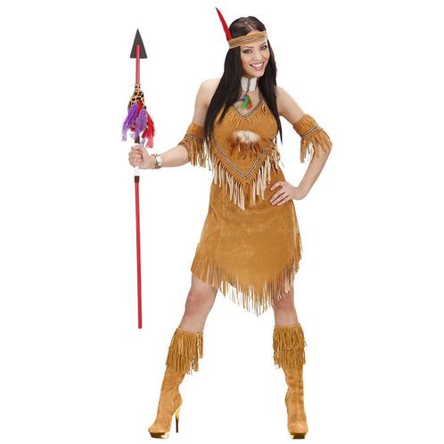 Indiaanse Jurk Beige Dames 4 delig, Kleding | Dames, Carnavalskleding en Feestkleding, Nieuw, Verzenden