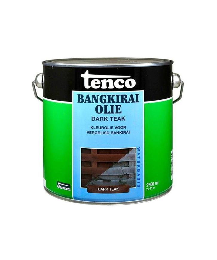 Bangkirai Olie Dark Teak 2,5 liter, Doe-het-zelf en Verbouw, Verf, Beits en Lak, Nieuw, Ophalen of Verzenden
