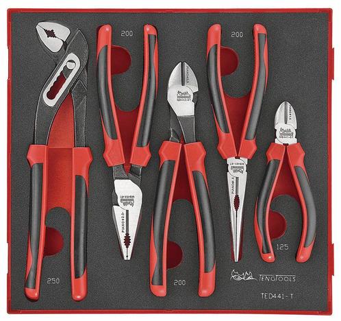 Tangenset TPR Foam 2 tray 5 delig  Teng Tools, Doe-het-zelf en Verbouw, Gereedschap | Handgereedschap, Ophalen of Verzenden