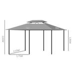 TRUUSK Paviljoen 3x4m Tuinpaviljoen Met 6 Zijpanelen Partyte, Verzenden, Nieuw
