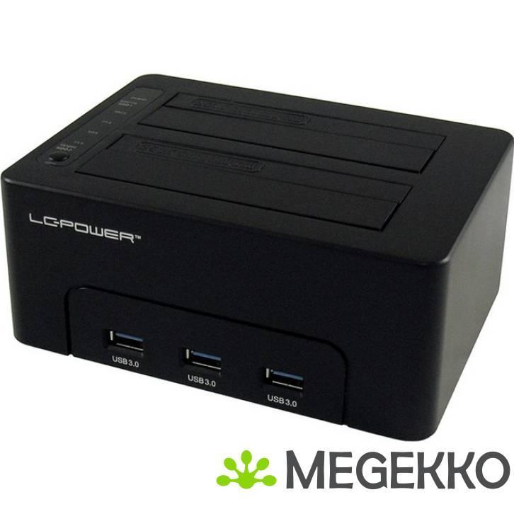 LC-Power LC-DOCK-U3-HUB basisstation voor opslagstations, Computers en Software, Harde schijven, Nieuw, Verzenden